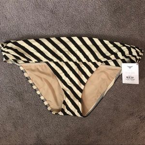 Victoria’s Secret striped bikini bottoms.
